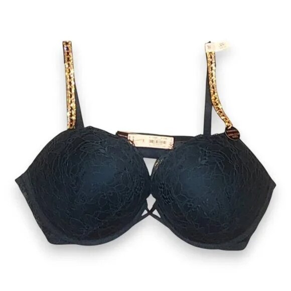 NWT Victoria Secret Green Ivy Lace Bombshell Bra Size: 38C - Picture 5 of 8